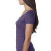 Next Level Women Purple Rush Triblend Scoop Tee