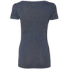 Next Level Women Vintage Navy Triblend Scoop Tee