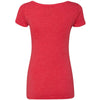 Next Level Women Vintage Red Triblend Scoop Tee