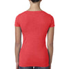 Next Level Women Vintage Red Triblend Scoop Tee