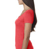 Next Level Women Vintage Red Triblend Scoop Tee
