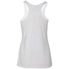 Next Level Women's Heather White Triblend Racerback Tank