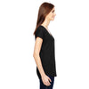 Anvil Women's Black Triblend V-Neck T-Shirt