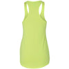 Next Level Women's Neon Yellow Terry Racerback Tank