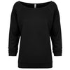 6951-next-level-women-black-tee