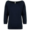 6951-next-level-women-navy-tee
