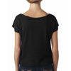 Next Level Women's Black Terry Dolman Tee