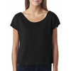 Next Level Women's Black Terry Dolman Tee