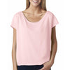 Next Level Women's Light Pink Terry Dolman Tee