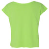 Next Level Women's Neon Heather Green Terry Dolman Tee