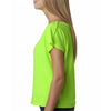 Next Level Women's Neon Heather Green Terry Dolman Tee