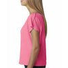 Next Level Women's Neon Heather Pink Terry Dolman Tee