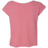 Next Level Women's Neon Heather Pink Terry Dolman Tee