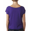 Next Level Women's Purple Rush Terry Dolman Tee