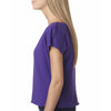 Next Level Women's Purple Rush Terry Dolman Tee