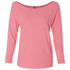 6951-next-level-women-neon-pink-tee