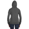 Anvil Women's Charcoal Full-Zip Hooded Fleece