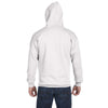 Anvil Men's White Full-Zip Hooded Fleece
