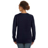 Anvil Women's Navy Mid-Scoop French Terry Sweatshirt