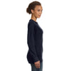 Anvil Women's Navy Mid-Scoop French Terry Sweatshirt