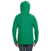 Anvil Women's Heather Green Hooded French Terry Sweatshirt