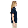 North End Women's Navy Excursion Crosscheck Woven Polo