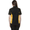 North End Women's Black/Campus Gold Fuse Colorblock Twill Shirt