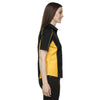 North End Women's Black/Campus Gold Fuse Colorblock Twill Shirt