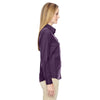 North End Women's Mulberry Purple Paramount Wrinkle-Resistant Twill Checkered Shirt