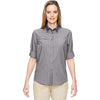 North End Women's Graphite Excursion F.B.C. Textured Performance Shirt