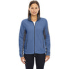 North End Women's' Lake Blue Microfleece Jacket