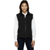 North End Women's' Black Three-Layer Light Bonded Performance Soft Shell Vest