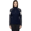 North End Women's Classic Navy Quick Performance Interlock Half-Zip Top