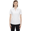 North End Women's White Performance Pique Polo