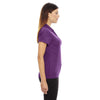 North End Women's Mulberry Purple Stretch Embossed Print Polo