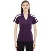 North End Women's Mulberry Purple Accelerate Performance Polo