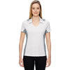 North End Women's Crystal Quartz Performance Embossed Print Polo