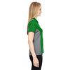 North End Women's Green Flash Performance Embossed Print Polo