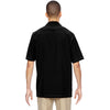 North End Men's Black Excursion Crosscheck Performance Woven Polo