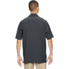 North End Men's Graphite Excursion Crosscheck Performance Woven Polo