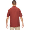 North End Men's Rust Excursion Crosscheck Performance Woven Polo