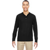 North End Men's Black Excursion Nomad Performance Waffle Henley