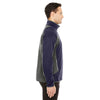 North End Men's Navy/Dark Graphite Colorblock Performance Fleece Jacket