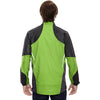 North End Men's Black/Acid Green Lightweight Bonded Performance Hybrid Jacket