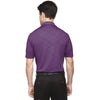 North End Men's Mulberry Purple Maze Performance Stretch Embossed Print Polo