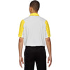 North End Men's Banana Yellow Performance Embossed Print Polo