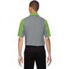 North End Men's Green Flash Performance Embossed Print Polo