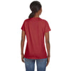 Anvil Women's Independence Red Lightweight V-Neck T-Shirt