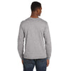 Anvil Men's Heather Grey Lightweight Long-Sleeve T-Shirt