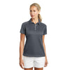 Nike Women's Dark Grey Dri-FIT Pebble Texture Polo